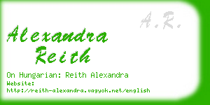 alexandra reith business card